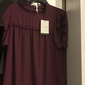 Who What Wear Ruched Blouse. NWT Sz L